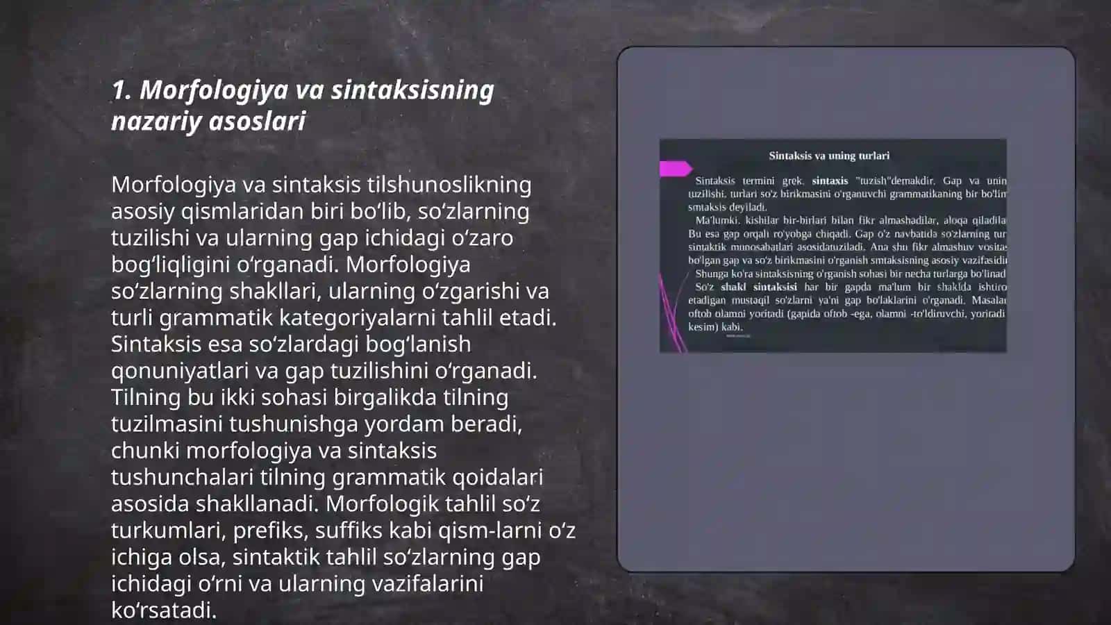 Morfologiya va sintaksis 3