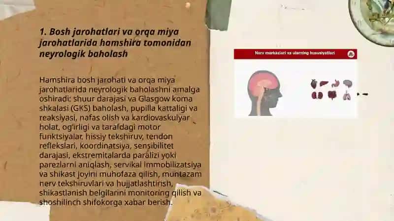 Bosh va orqa miya kasalliklarida hamshiralik ishi 3
