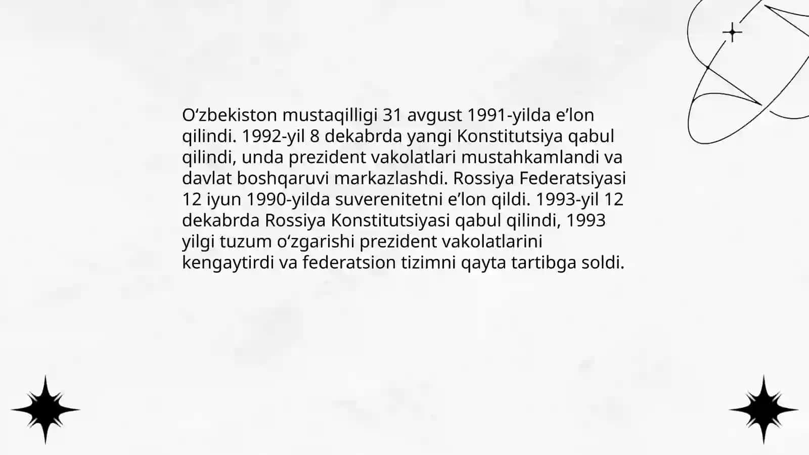 O'zbekistonda va Rossiyada yuz bergan o'zgarishlar 3
