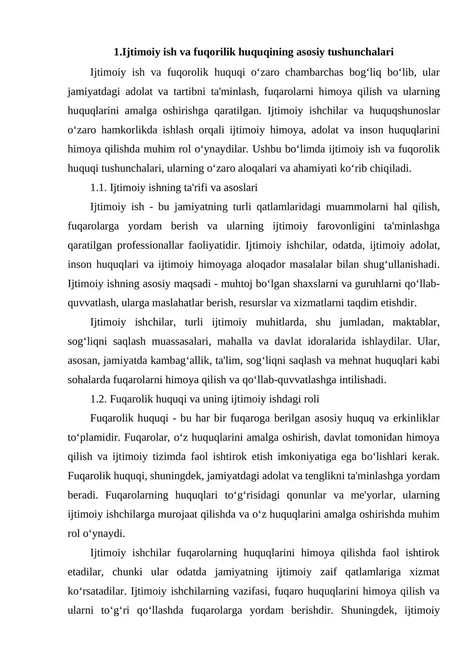 Ijtimoiy Ish va Fuqarilik Huquqi 3