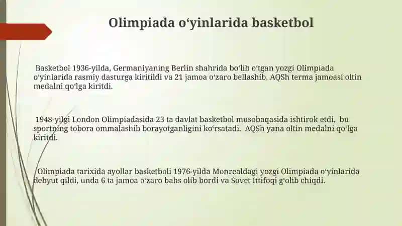 Basketbolni vujudga kelishi va tarixi 3