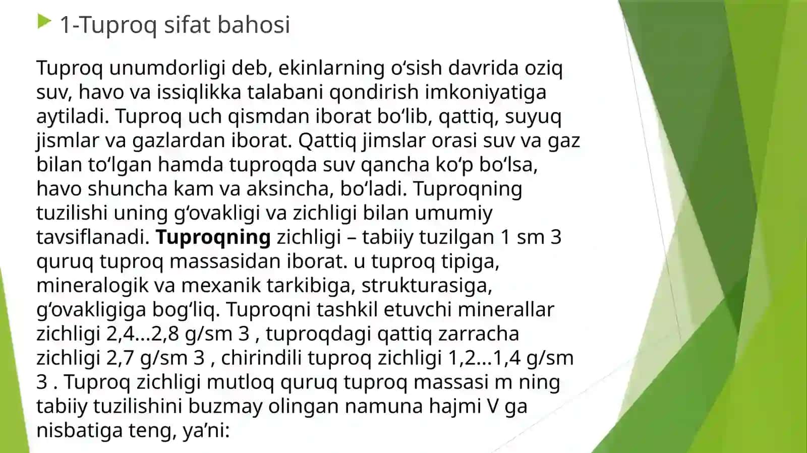 Davlat Universiteti Tabiiy Fanlar Fakulteti Tuproqshunoslik 120 Ramziddinning Yer kasi Asoslari Fanidan Tayorlagan Mustaqil Ishi 3