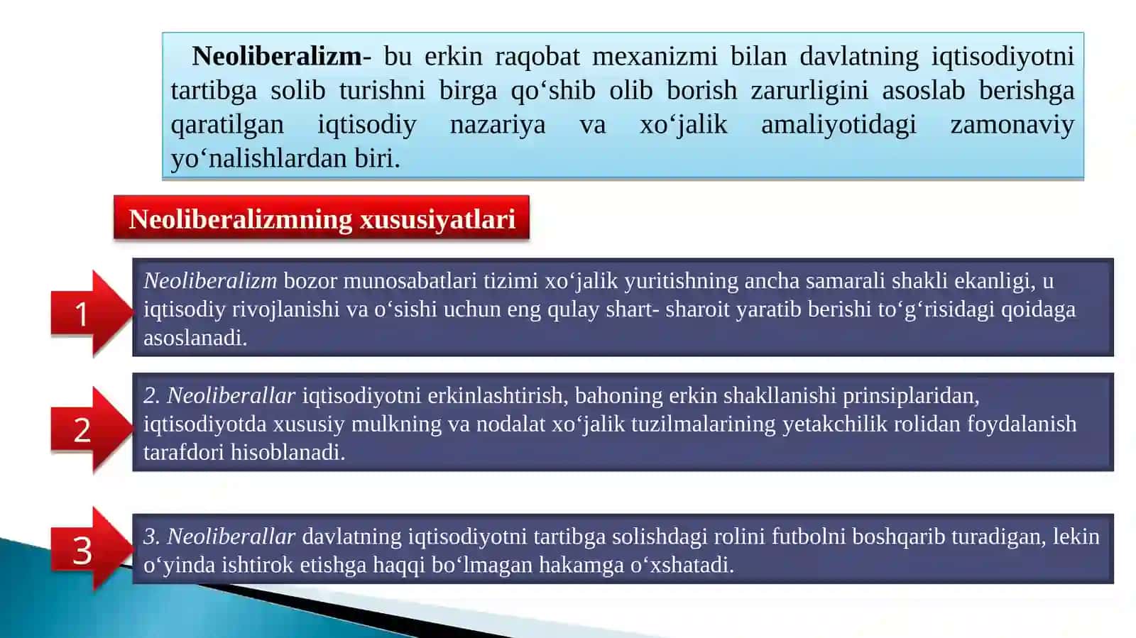 NEOLIBERALIZM VA IJTIMOIY BOZOR XO‘JALIGI 3