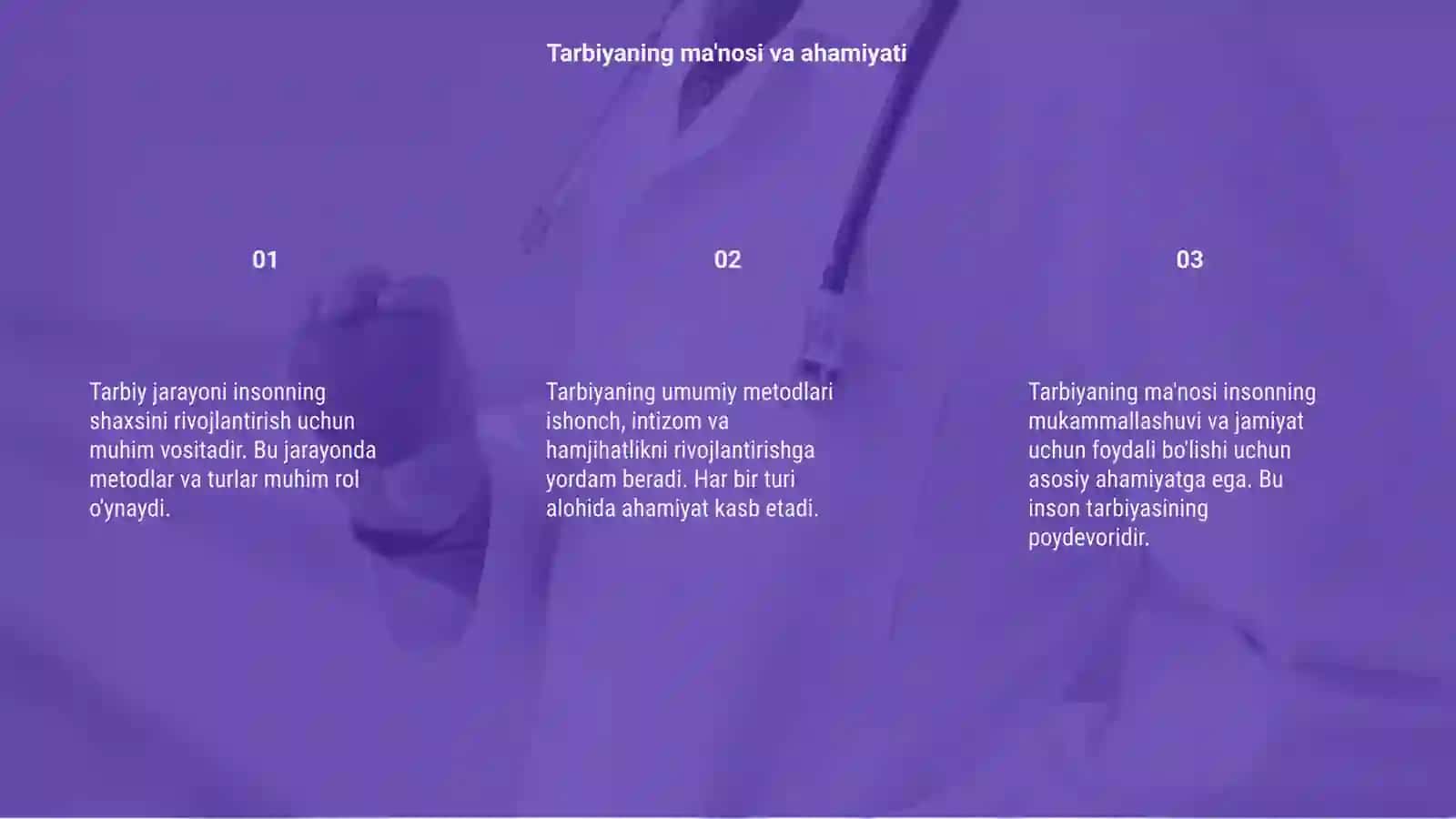 Tarbiya jarayoni tarbiyaning umumiy metodlari tarbiya turlari 3