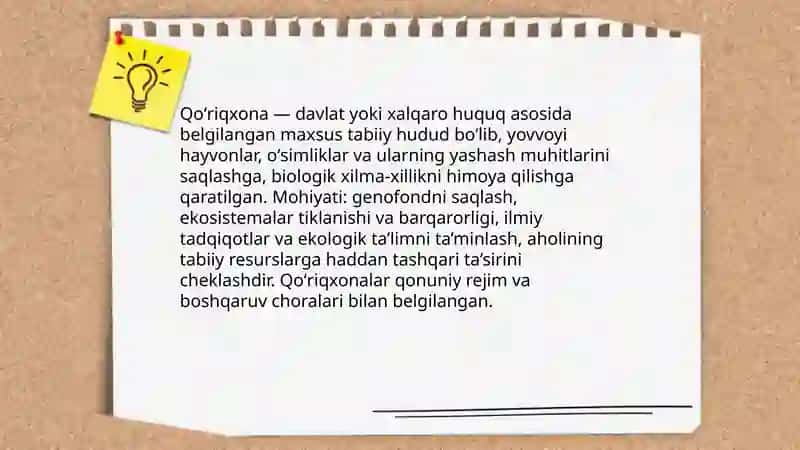 Qoʻriqxonalar: mohiyati va maqsadi 3