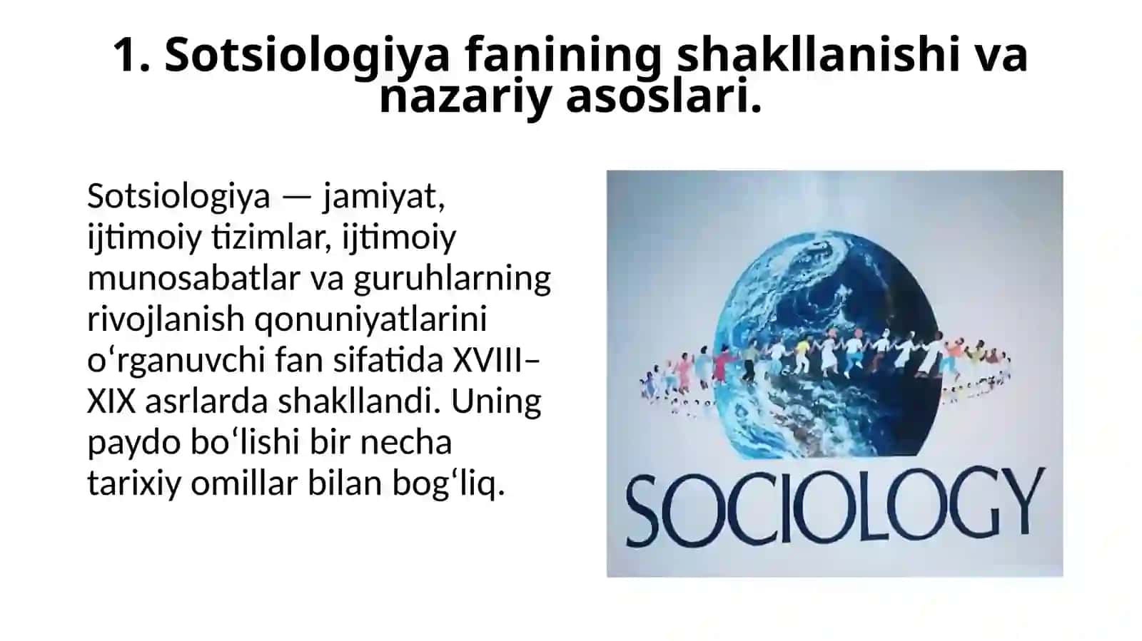 Sotsiologiya fanining paydo boʻlishi 3