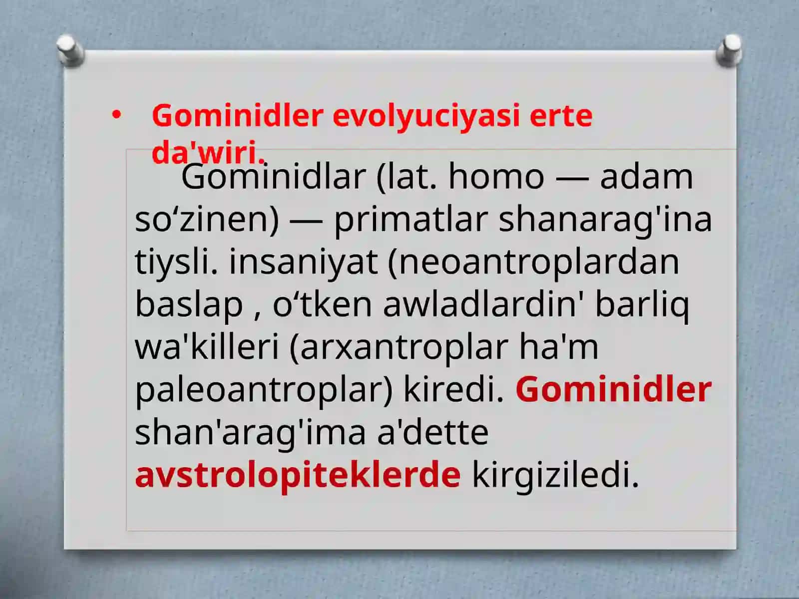 Gominidler Evolyuciyasi 3