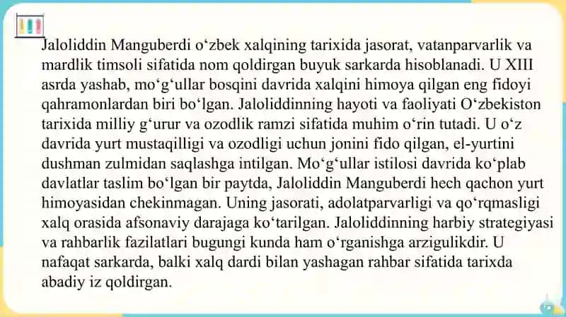 Jaloliddin Manguberdi - vatan himoyachisi 3