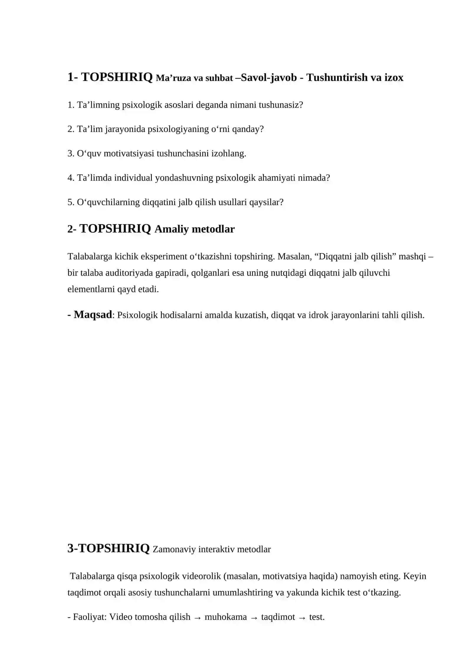 Ta'limning psixologik asoslari 3