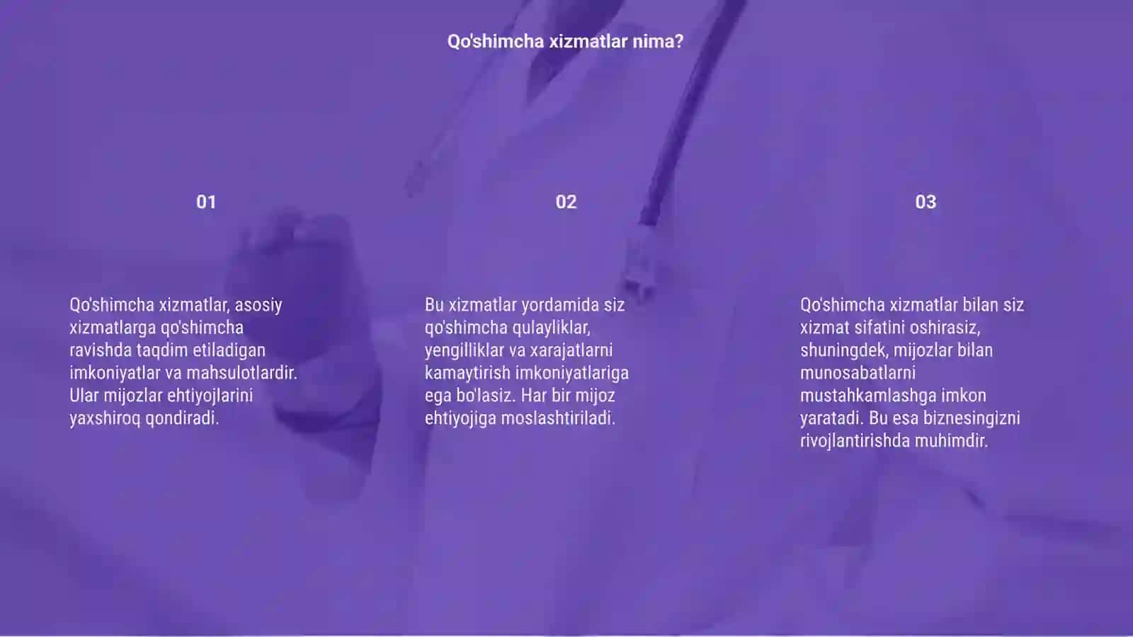 Qo'shimcha xizmatlar 3
