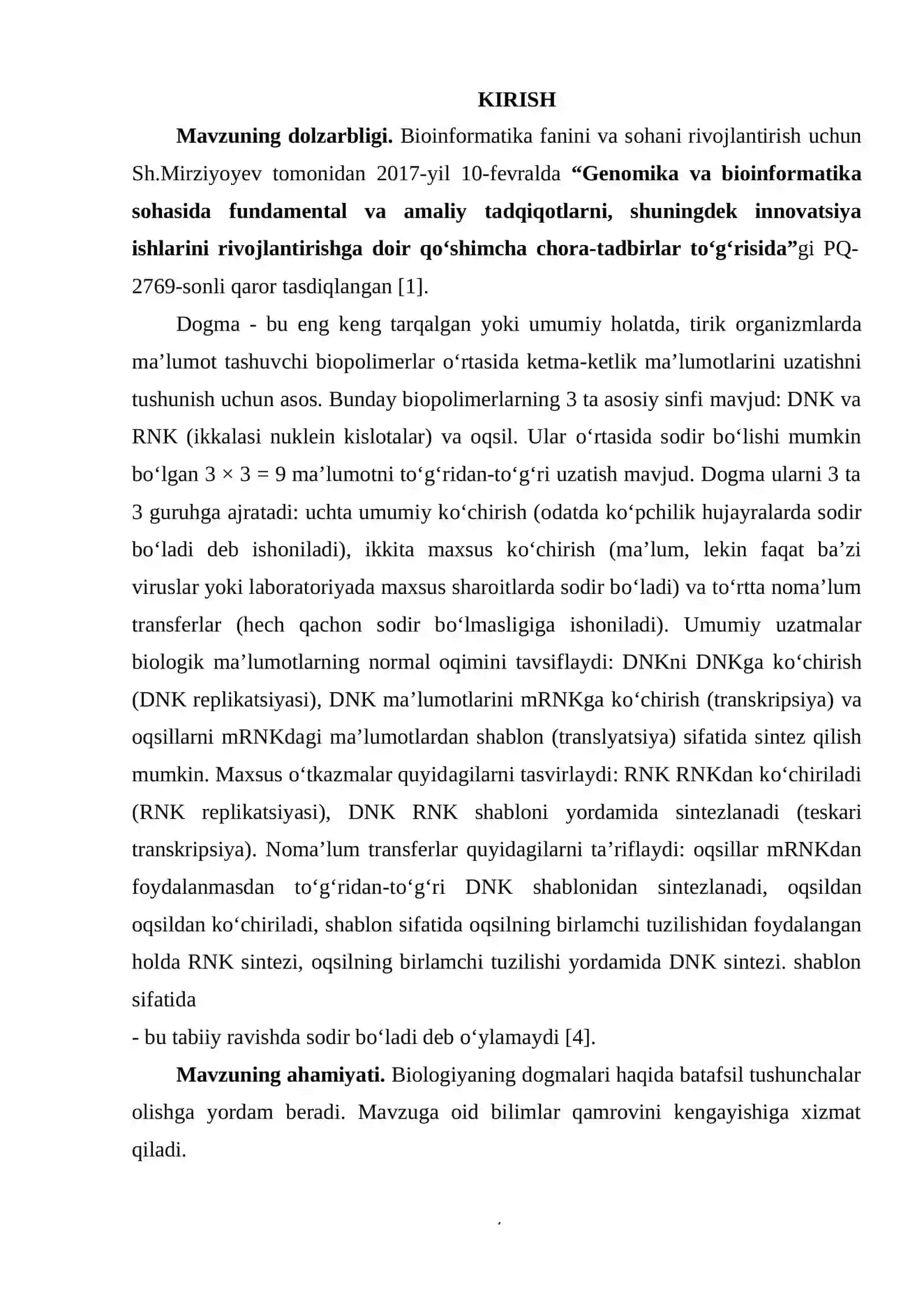 Biologik Dogma Kurs Ishi 3