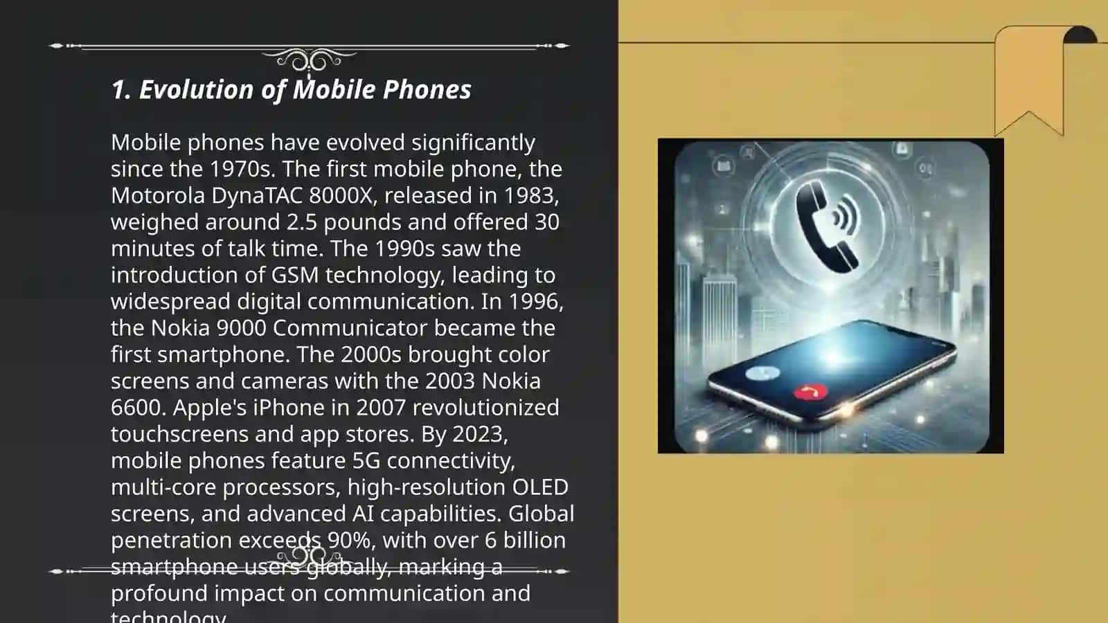 Evolution of Mobile Phones 3