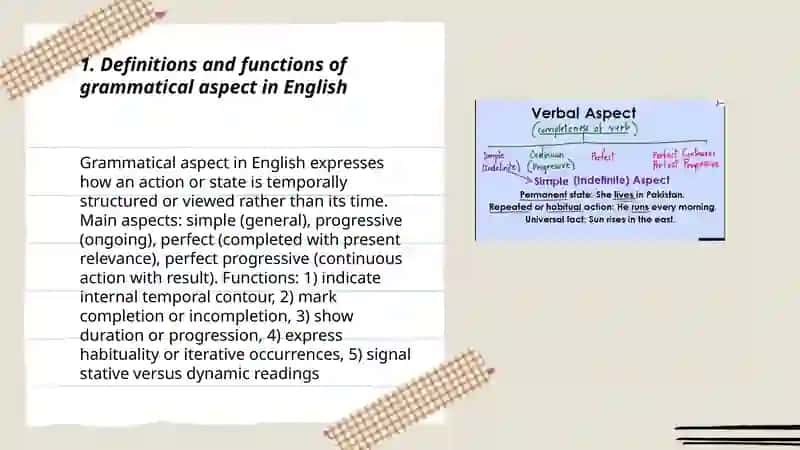 Grammatical Aspect in English 3