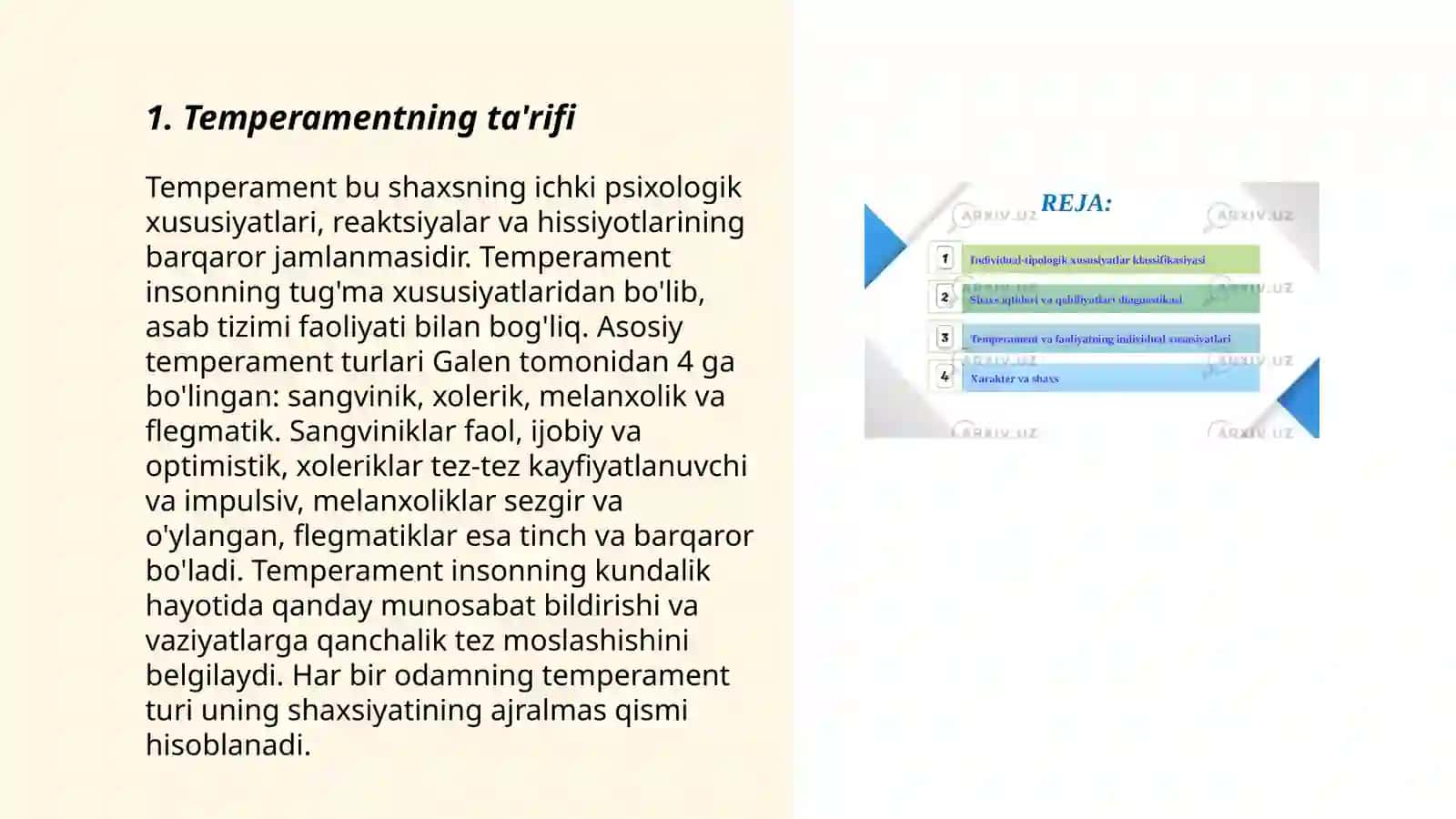 Temperament va uning nazariyalari 3