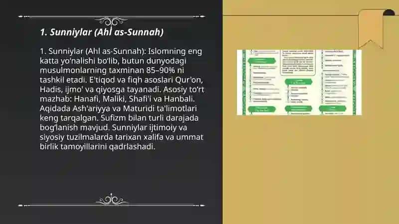Sunniylar (Ahl as-Sunnah) 3