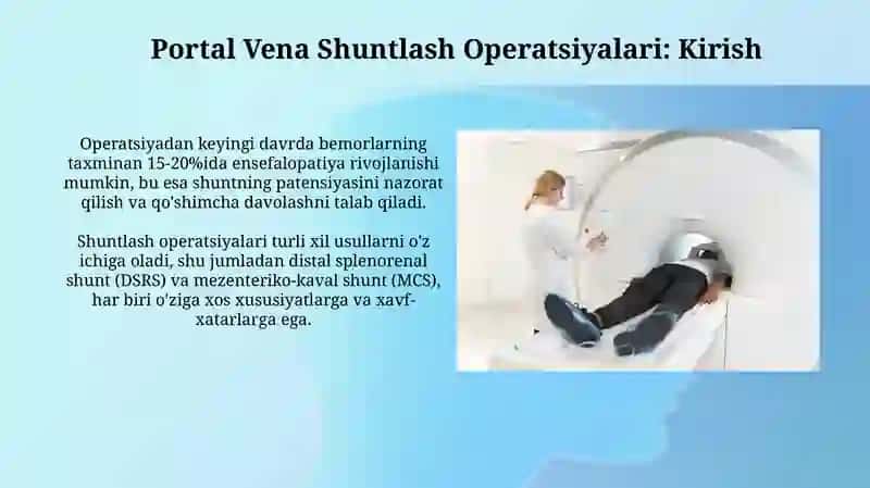 Portal Vena Shuntlash Operatsiyalari 3