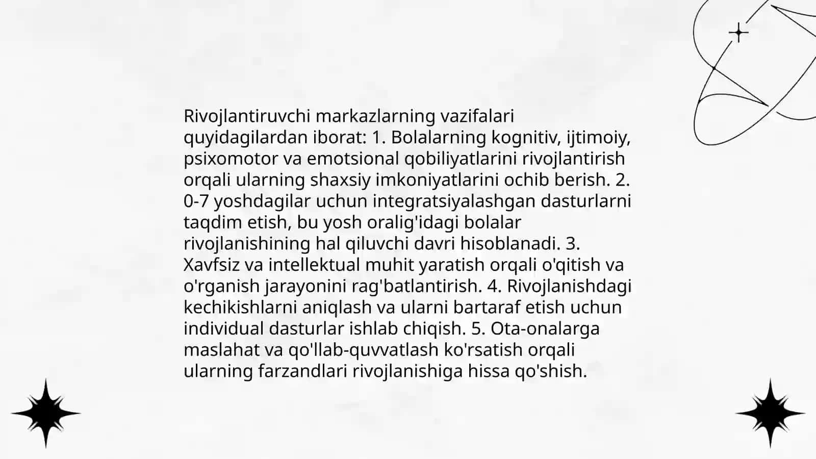 Rivojlantiruvchi markazlar 3