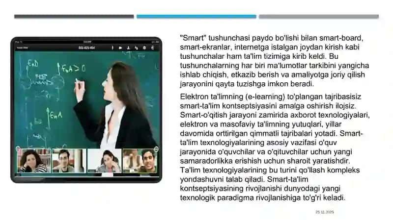 Smart-o’qitish muxiti elementlari. 3