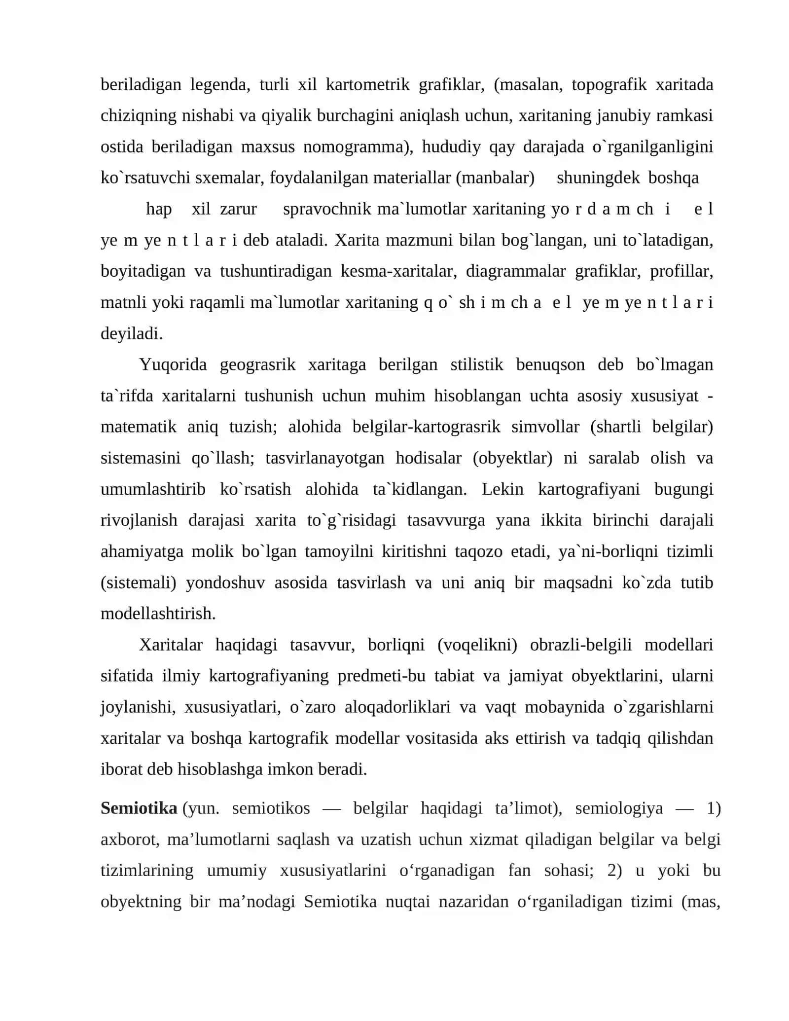 Kartografik semiotika. Karta tili 3