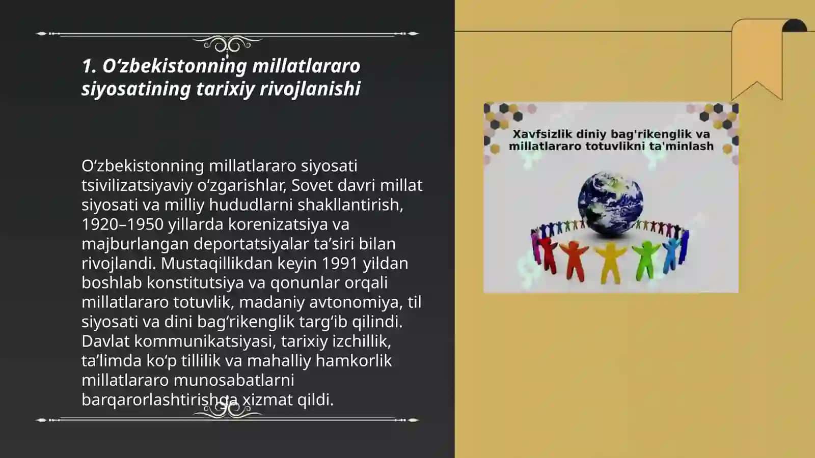 Oʻzbekiston millatlararo munosabatlar va bagʻri kenglik 3