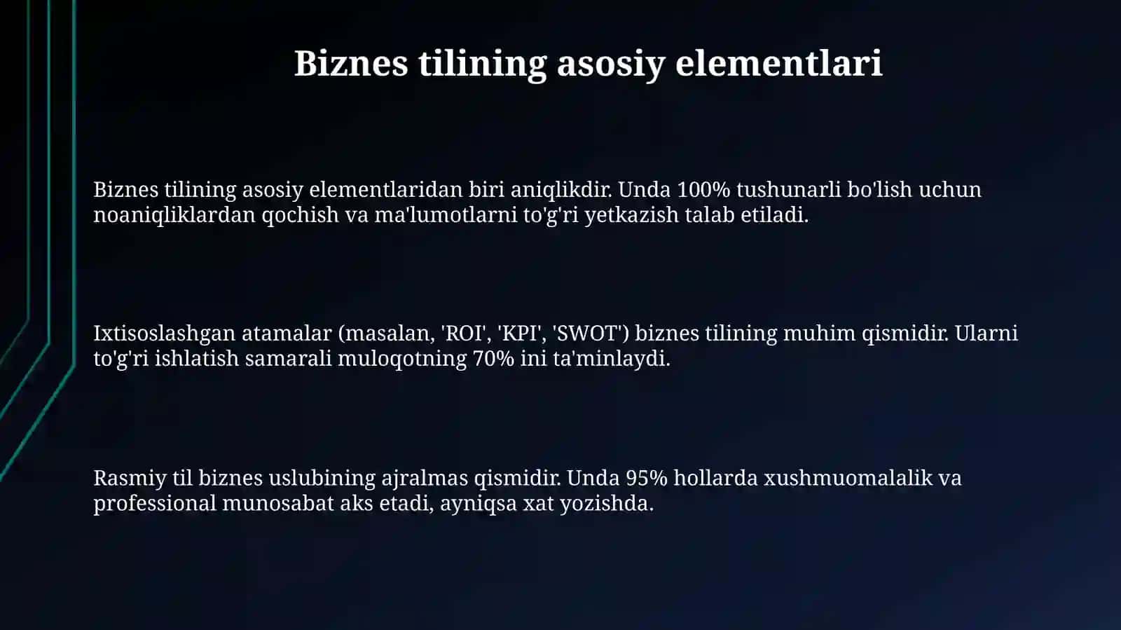 Ish yuritish tili va uslubi 3