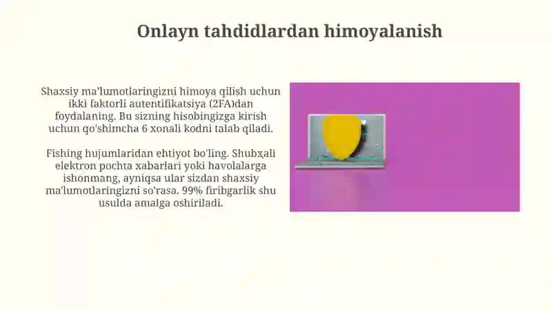 Onlayn tahdidlardan himoyalanish 3