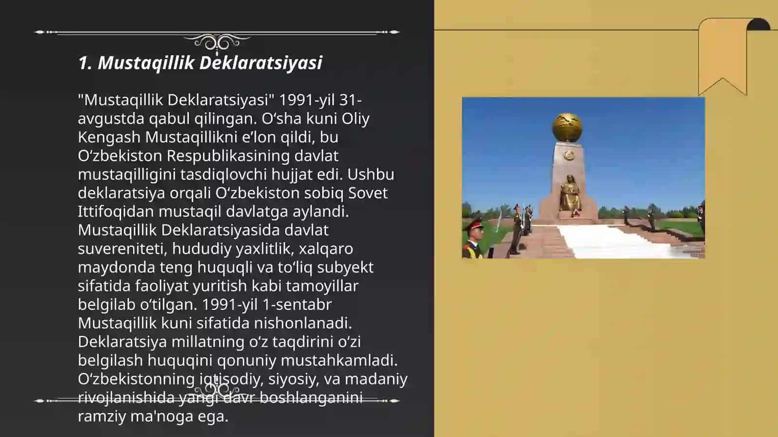 Mustaqil O‘zbekiston respublikasining tashkil topishi va rivojlanishi 3
