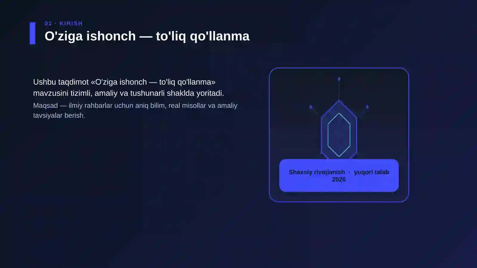 O'ziga ishonch — to'liq qo'llanma 3