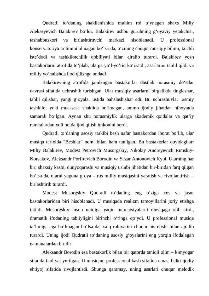 QUDRATLI TO‘DA VA RUS MUSIQA 3