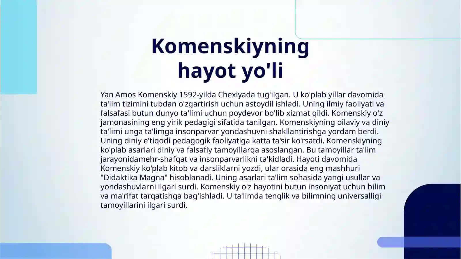 YAN.AMON KOMENSKIY TA'LIM NAZARIYASI 3