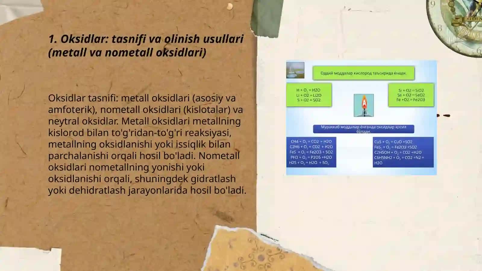 Oksidlar asoslar kislotalar va tuzlarning olinish xossalari va ishlatilishi 3