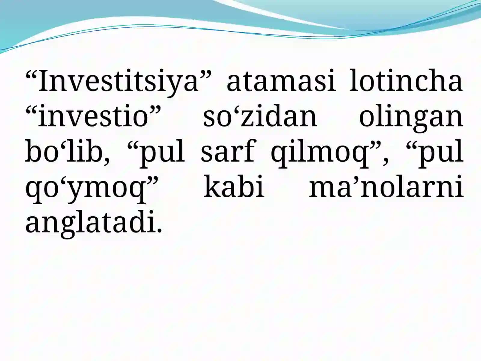 KORXONANING INVESTITSION FAOLIYATI 3