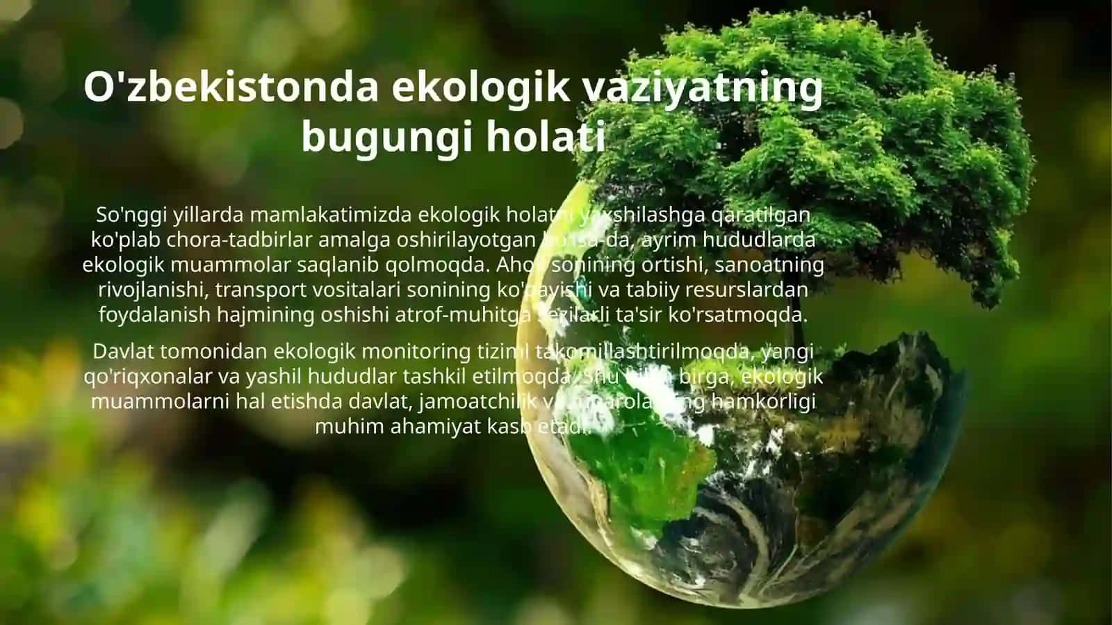 O'ZBEKISTONDAGI EKOLOGIK VAZIYAT 3
