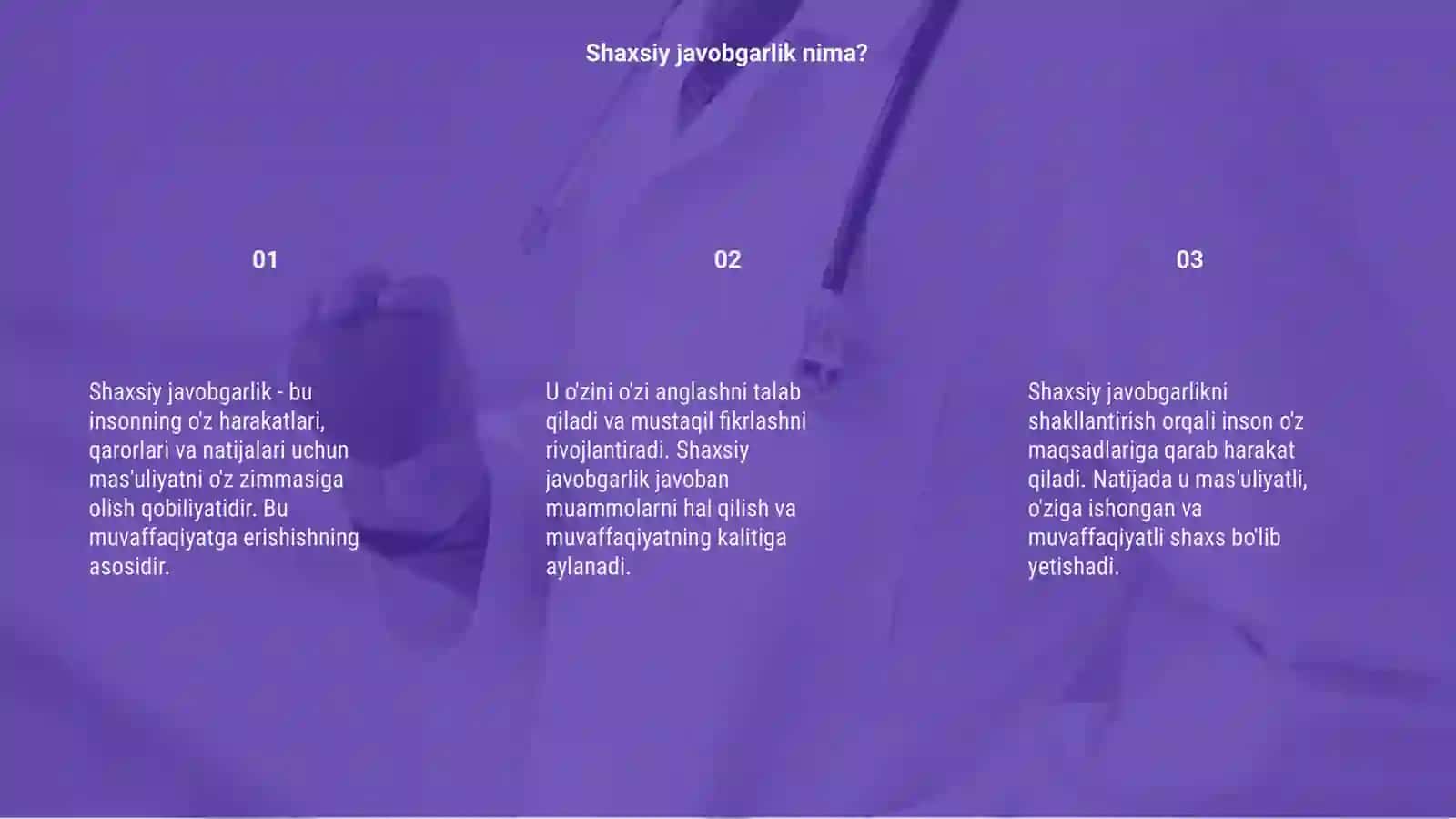 Shaxsiy javobgarlikni shaklantirish 3
