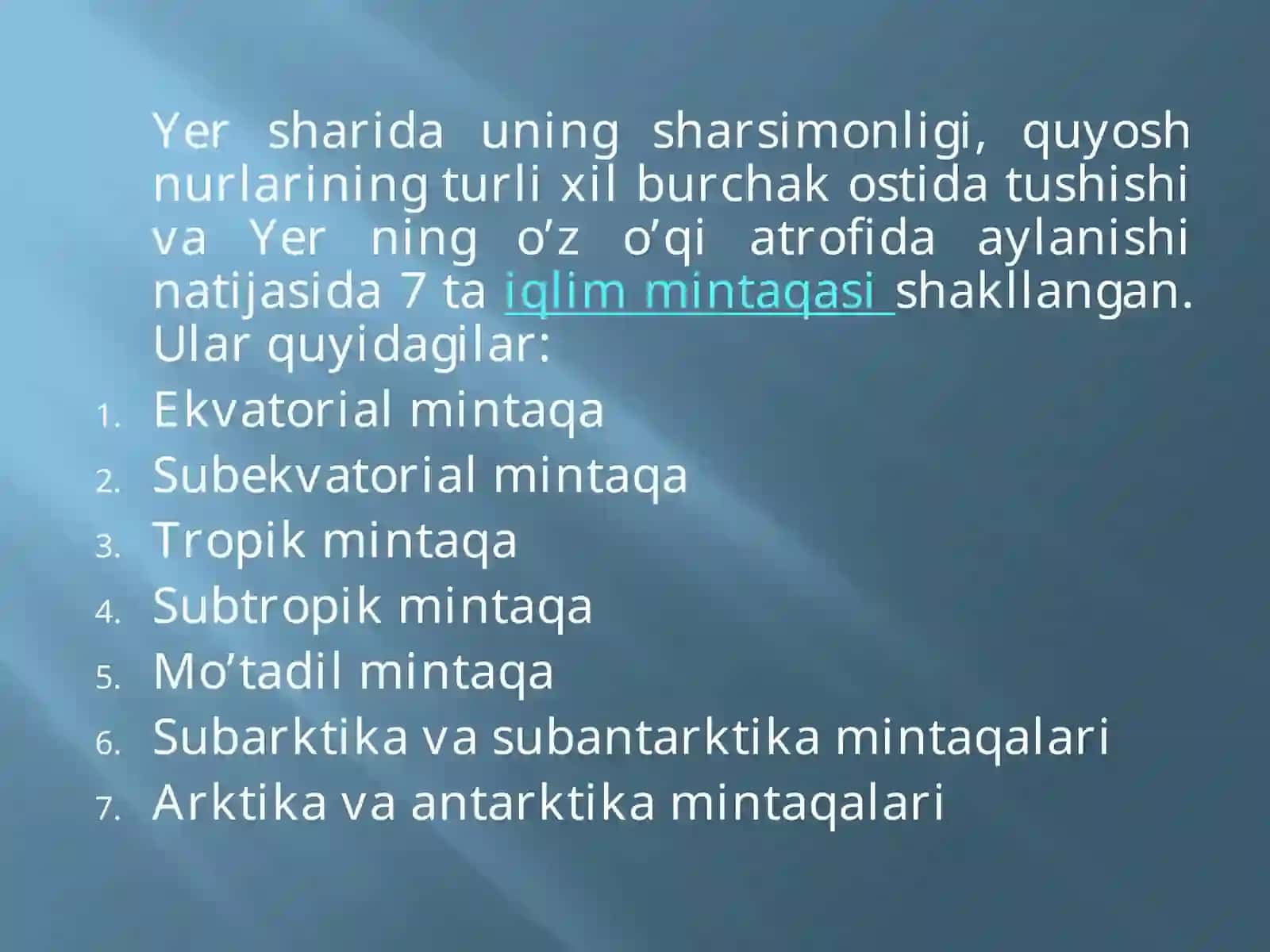 IQLIM MINTAQALARI 3