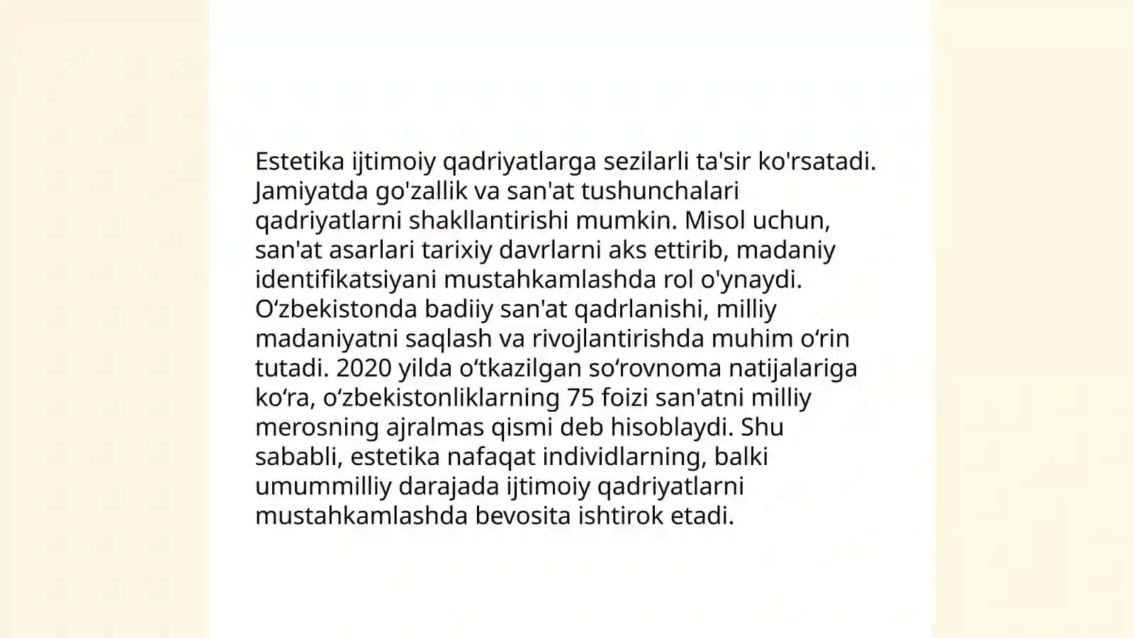 Estetikaning jamiyat va madaniyatga taʼsiri 3