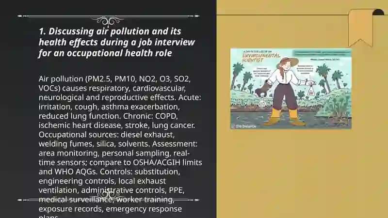 Environmental Problems( Job interview, at the doctor) 3