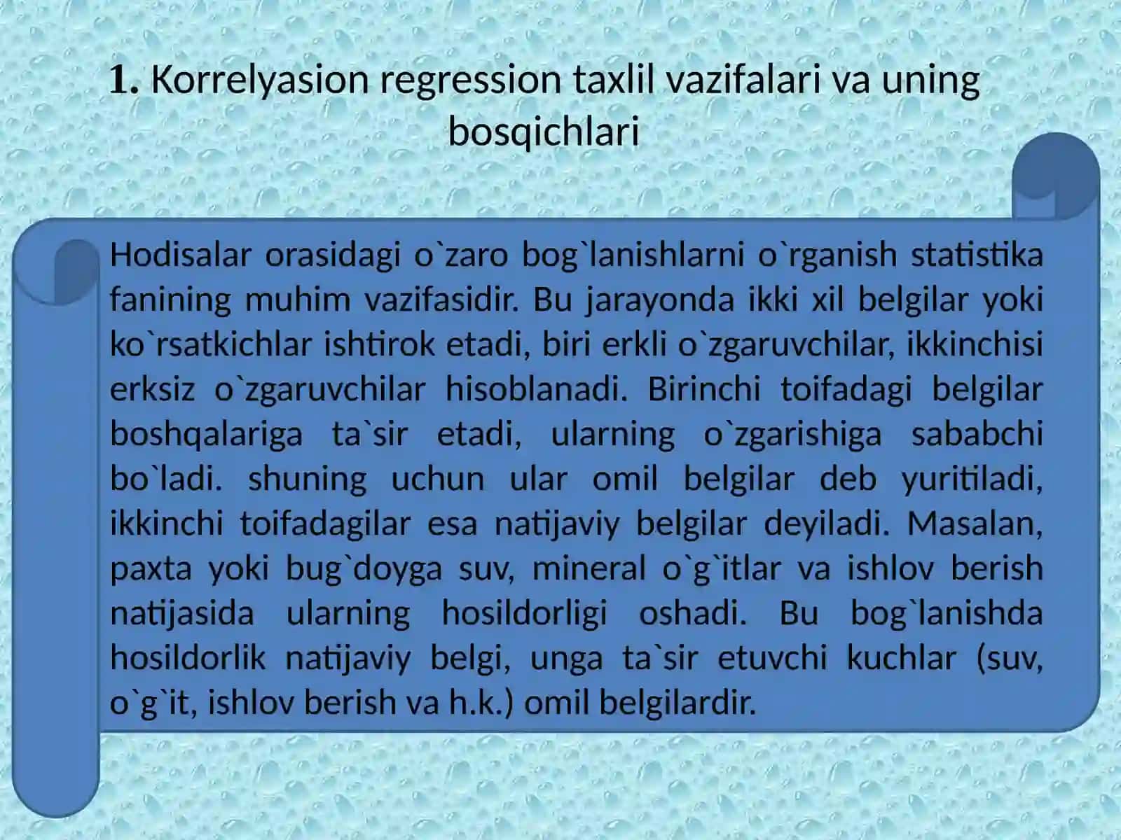 Korrelyasion va regression taxlil 3