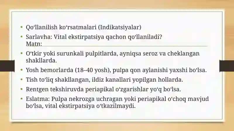 Vital ekstirpatsiya usuli 3