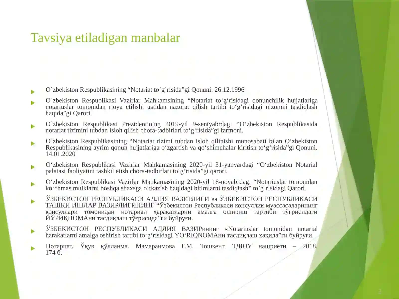 NOTARIUSLAR FAOLIYATINING MOLIYAVIY VA IJTIMOIY TA’MINOTI 3
