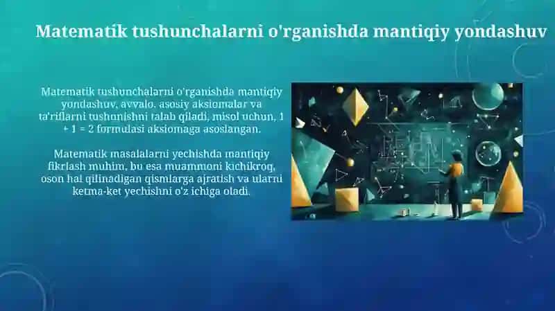 Matematik tushunchalarni o'rganishda mantiqiy yondashuv 3