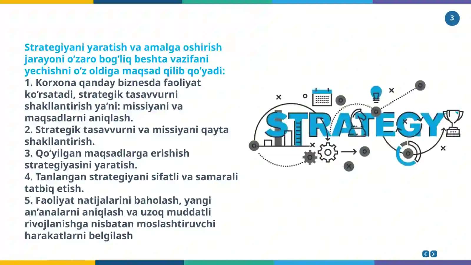 Strategik boshqarish vazifalari 3