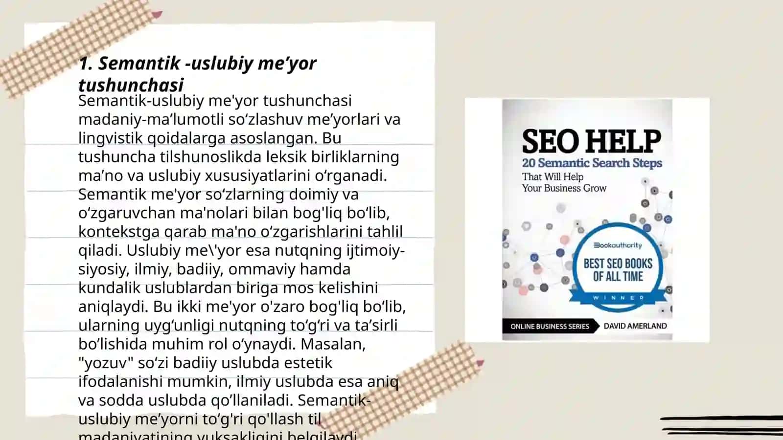 Semantik -uslubiy meʼyor 3