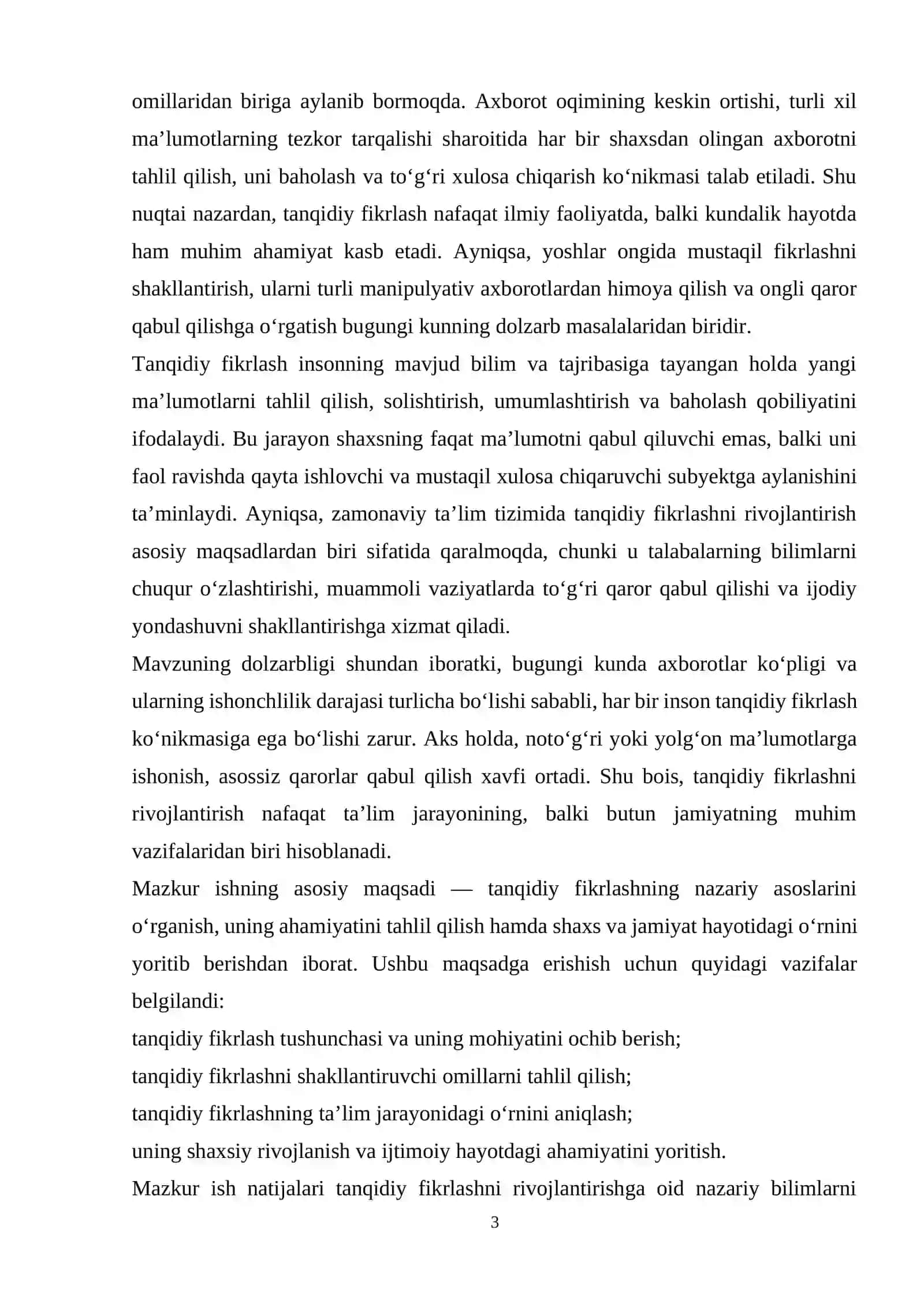 Tanqidiy fikrlash va uning ahamiyati 3