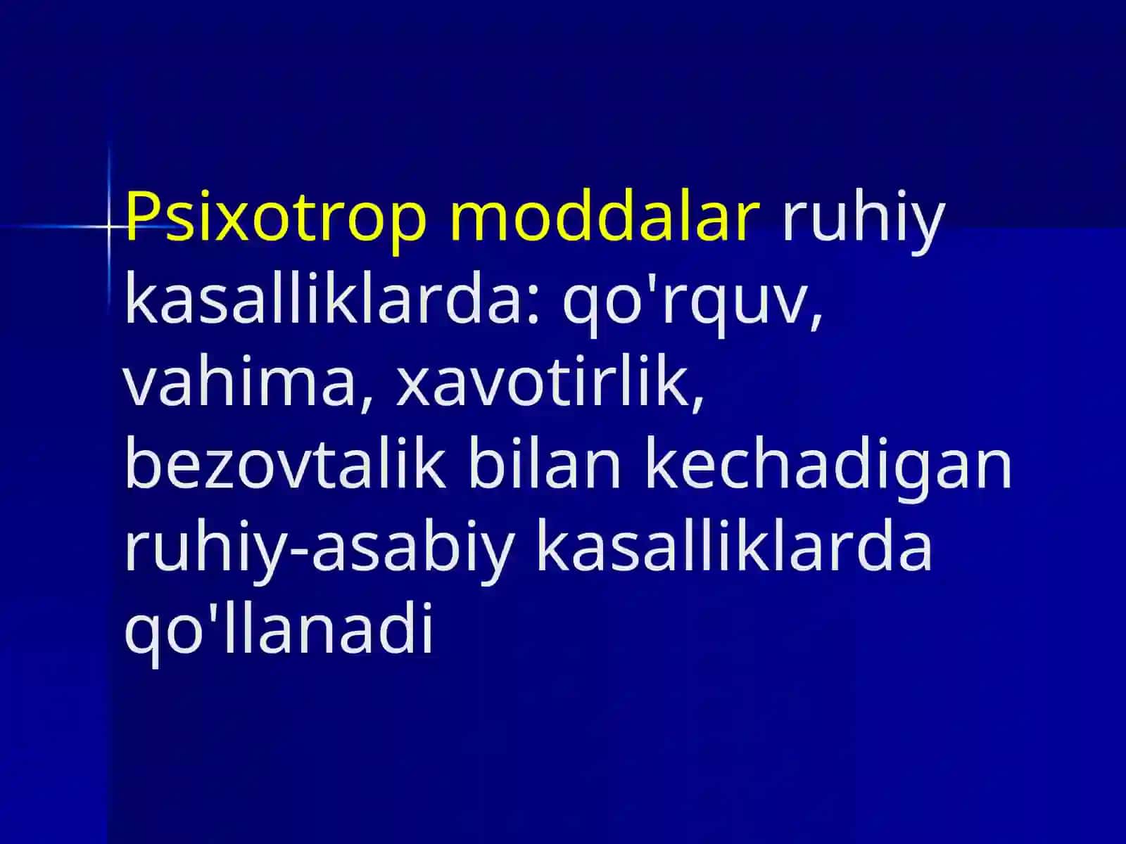 Neyroleptiklar va antidepressantlar farmakologiyasi 3