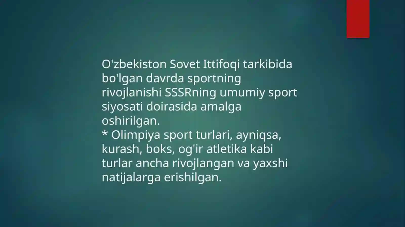 O‘zbekistonda olimpiya sport turlarining rivojlanishi 3