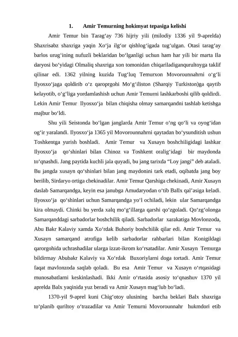 Amir Temur davrida moliyaviy tizim 3