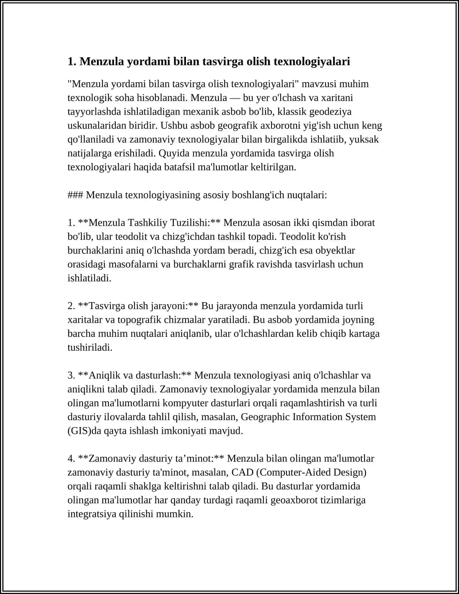 MENZULA YORDAMIDA TASVIRGA OLISH ISHLARI 3