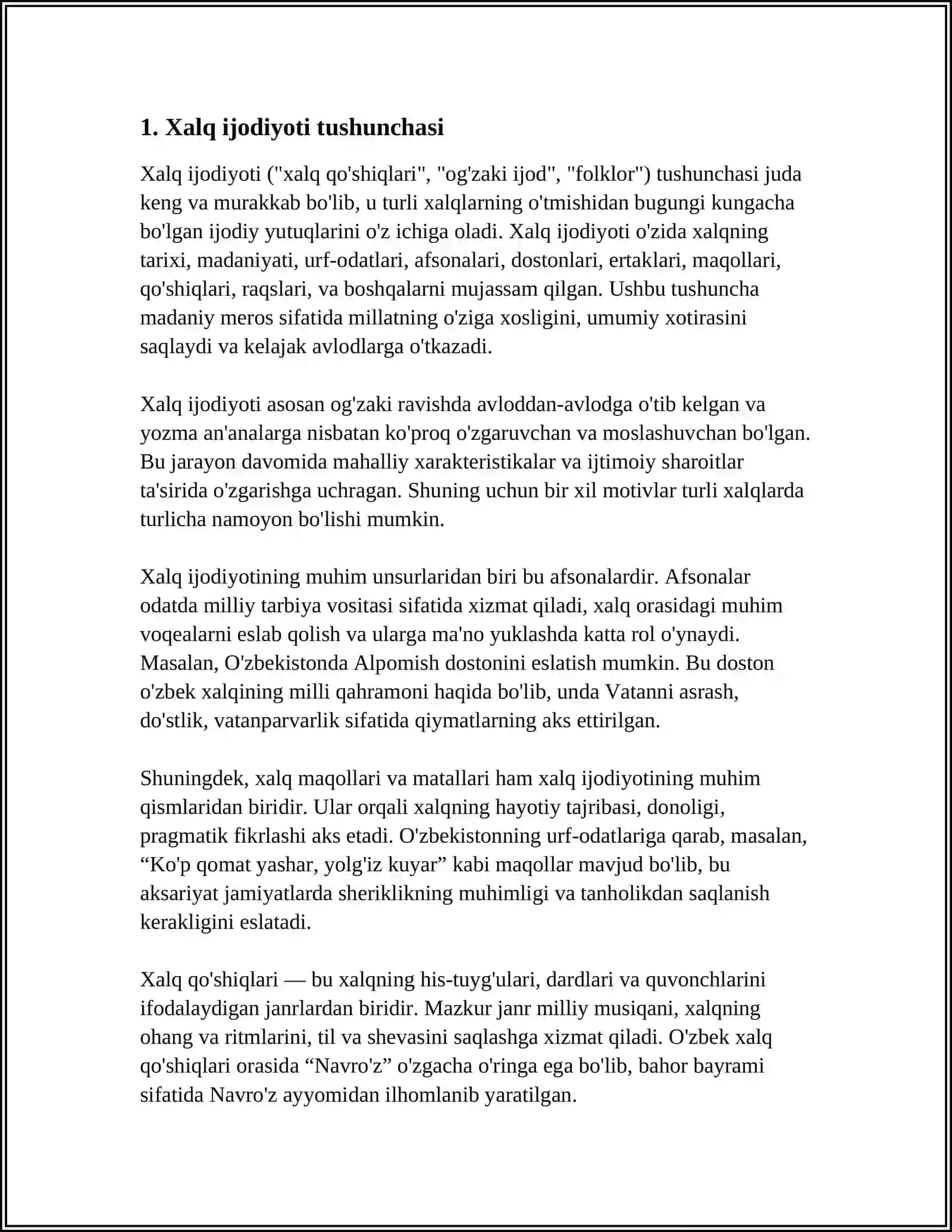 XALQ 0G 'ZAKI IJODI XALQ QADRIYATLARINING TARKIBIY QISMI SIFATIDA 3