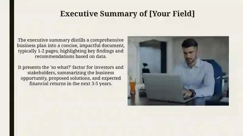 Executive Summary of [Your Field] 3